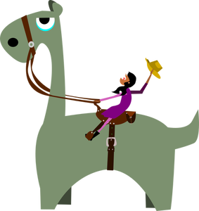 Dinosaur and a girl