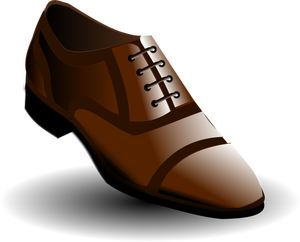 Vektor illustration av svarta och bruna skor för män