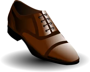 Vector illustration of black and brown men's shoes