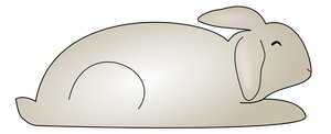 Grafica vettoriale di un coniglietto
