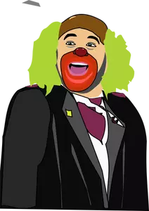 Color vector image of man in a fool's suit