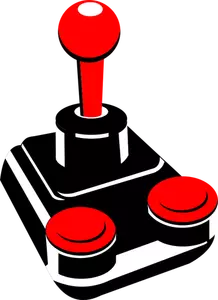 Video game joystick vector drawing