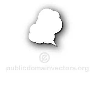 Speech cloud vector graphics