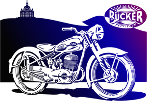 Motorbike vector clip art