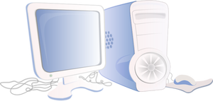 PC-ul de desen vector icon