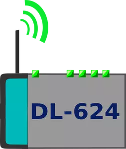 D-Link Wi-Fi router vector afbeelding