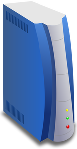 Immagine vettoriale del server blu