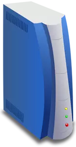Image vectorielle du serveur bleu