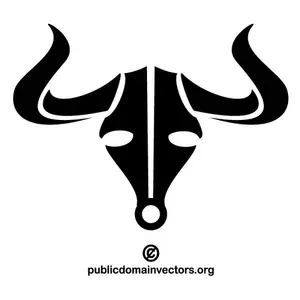 Bull's schedel vector
