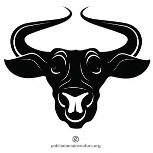 Bison skull silhouette
