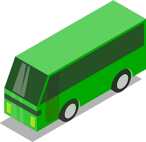Grüner bus