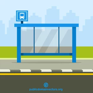 Transporte público de ponto de ônibus