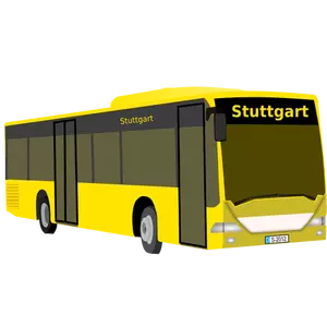 Een gele bus
