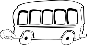 Autobus kreskówka wektorowa