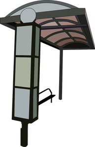 Busshållplats trace vektor