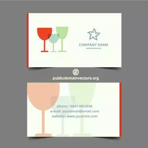 Visitkort för barer och restauranger