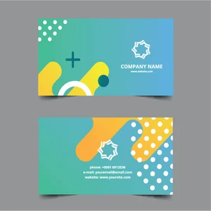 Business cards color theme