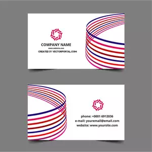 Business card template in vector format