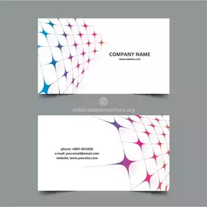 Perusahaan bisnis template kartu