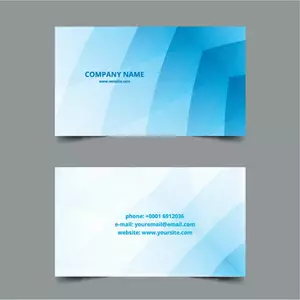 Blue background for business cards