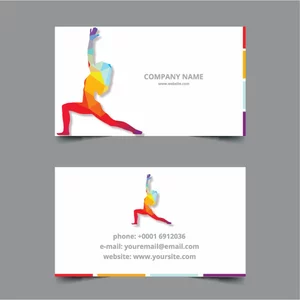 Yoga classes business card