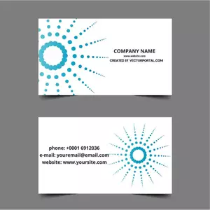 Business card design lay-out in vector-formaat