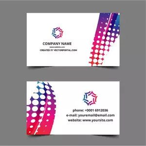 Business card šablony design vektor