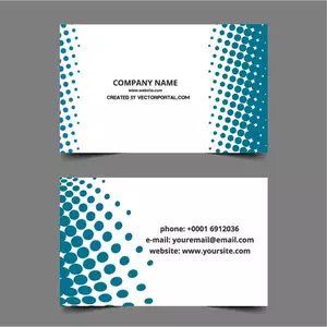 Business card graphics layout