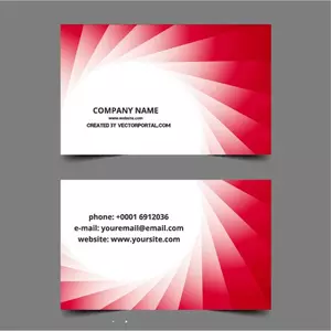 Business card layout vector graphics