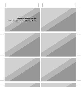 Gráficos vectoriales de diseño de tarjeta de visita