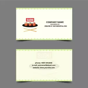 Business card design for restaurants
