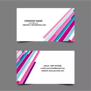 Business card design template vettoriale