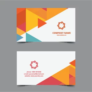 Desain template kartu bisnis perusahaan