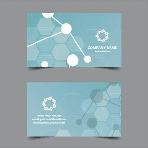Business card chemical lab theme