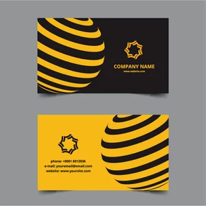 Business card sphere logo