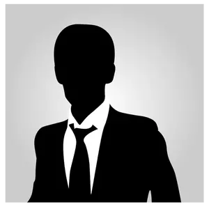 Business man silhouet vector