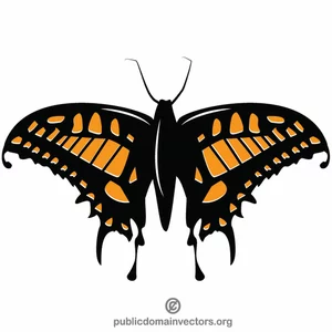Butterfly color clip art