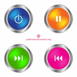 Vector buttons for apps