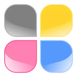 Kolorowe galaretki przyciski