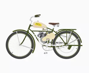 Oldtimer Fahrrad mit motor