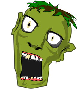 Zombie hlavy vektorový obrázek
