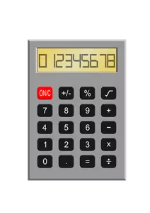 Lama Kalkulator vektor ilustrasi