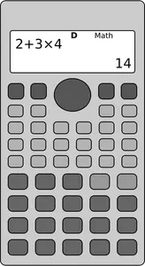 Scientific calculator vector image