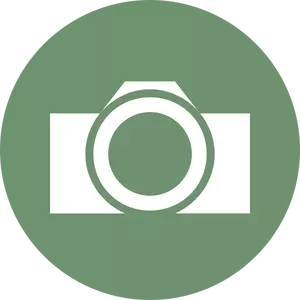 ClipArt vettoriali etichetta di fotocamera rotondo