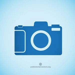 Simbolo di vettore di fotocamera digitale