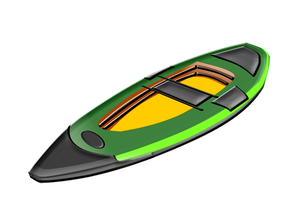 Imagen vectorial de canoa