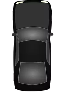 Ilustración de vector de coche negro