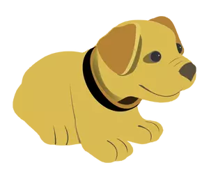 Cute yellow dog | Public domain vectors