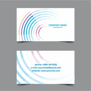 Business card template abstract theme
