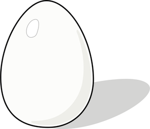 Vectorillustratie van een kip-ei
